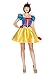 Leg Avenue Disney 2Pc. Classic Snow White Costume Dress with Bow Head Piece, Blue/Yellow/White, Small/Medium (S/M, P/M)