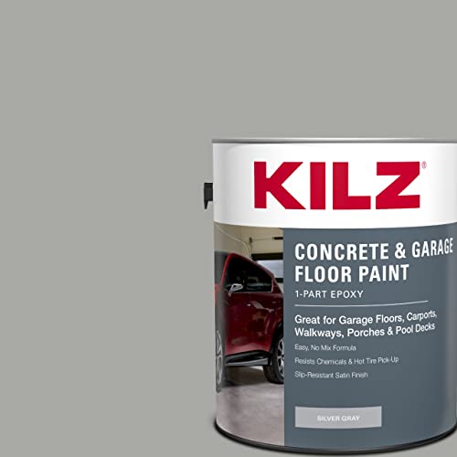KILZ 1Part Epoxy Acrylic Concrete and Garage Floor Paint, Interior