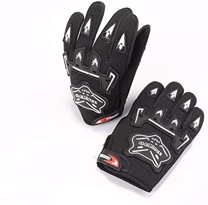 JYSL Motorcycle Racing Gloves For Child Motocross Bicycle Pocket Bike Motorbike (Color : Black, Size : M)