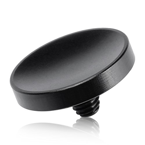 Neewer 10MM Diameter Black Concave Camera Shutter Release Button for Leica M Rangefinder Cameras (such as M3 MP M9 M9P) FUJIX100 Nikon Canon Hasselblad Olympus Minolta Rolleiflex SLR Cameras With Screw hole