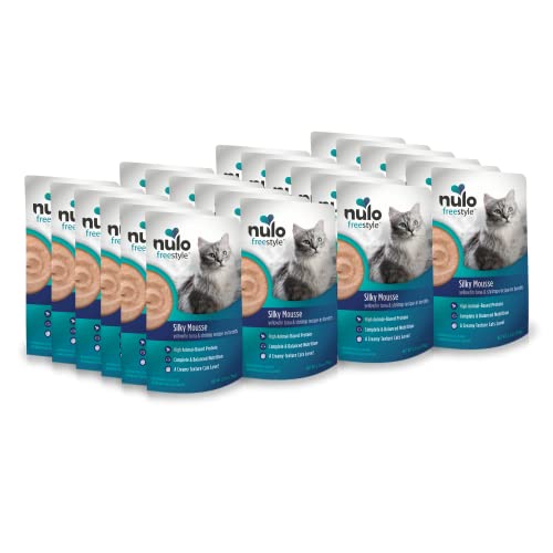 Photo 1 of *5/13/2026* Nulo Freestyle Wet Cat Food 24 Pack Mousse, Smooth As Silk Texture with High Animal-Based Protein for Complete and Balanced Nutrition Your Kitten to Senior Cat Will Crave