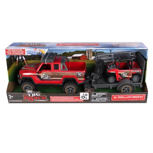 BigRanch 10pc Truck with UTV Trailer