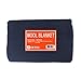 EKTOS 100% Wool Blanket, Navy Blue, Warm & Heavy 5.5 lbs, Large Washable 66″x90″ Size, Perfect for Outdoor Camping, Survival & Emergency Preparedness Usethumb 1
