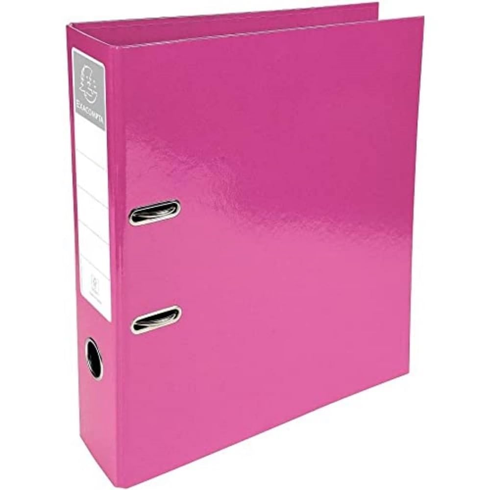 Exacompta - Ref 53624E - 'Iderama Collection - Lever Arch File - 320 x 290mm in Size, Suitable for Storing A4 Documents, 70mm Spine, 75mm Rings, FSC-Certified - Pink