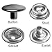 Stainless Steel Snap Set, Marine Grade, 80 Piece
