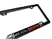 ERPART Highly Polished Chrome Plated Silver License Plate Frame with 6.0L L76 RED Black Engine Emblem Badge Nameplate Aluminum