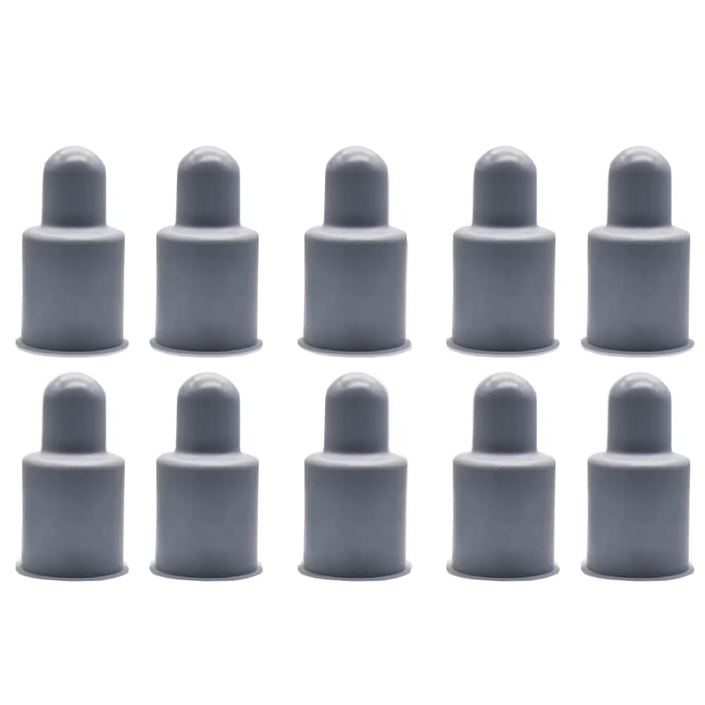 10 Pcs Nut Bolt Covers, Grey Plastic M16 Bolt Dome Caps, Higher Bolt Nut Protection Cover