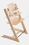 Stokke Tripp Trapp High Chair Bundle, Natural with Beige Stripe Cushion