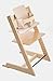 Stokke Tripp Trapp High Chair Bundle, Natural with Beige Stripe Cushion