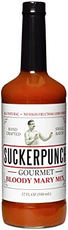 SuckerPunch Gourmet Bloody Mary Mix 32 Ounce, Pack of 12