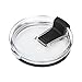 Morecome Spill And Splash Resistant Lid With Slider Closure For 30 Oz (Black)