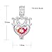 10pcs Silver Pearl Cage Locket Pendants, Essential Oil Diffuser DIY Necklace Bracelet Jewelry Making Craft, Bulk Beads Aromatherapy Diffuser Charms Gifts for Women (MOM Heart)