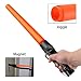 Jowbeam 16 inch Traffic Wand Bright Small Orange LED Safety Signal Wand Light Flashlight with Cone,Flashing Modes,Wrist Strap Lanyard,Using 3 AAA Batteries(Not Included) A200 (1 Pack)