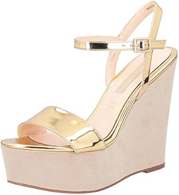 Primadonna Collection Gold Wedge Sandal For Women Buy Online At