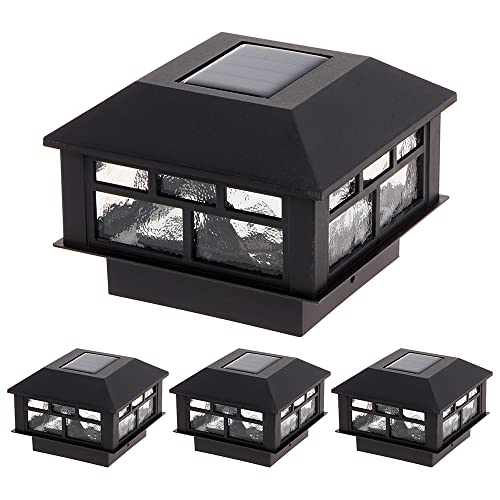 GreenLighting Solar Post Cap Lights 4x4 5x5 Fence Post Lights