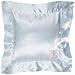 Little Giraffe Chenille Satin Pillow, Blue