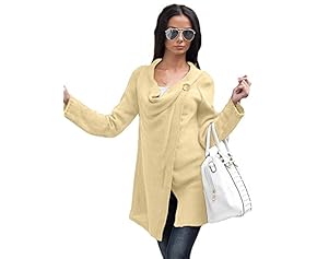 ZJ Clothes Ladies Women Boyfriend Open Cardigan with Pockets All Sizes