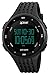 Men's Digital Dual Time Watch, Sports Multi-functional 50M Waterproof Black Wrist Watch 1219