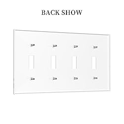 Butterfly Flower Quad Toggle Light Switch Cover