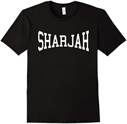 Mens SHARJAH Arch T-Shirt Athletic Sports Gym Tee 3XL Black