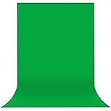 Yesker 6X 9.5 ft Green Screen for Photography, Chromakey Muslin Backdrop Background for Photo Video Studio, Zoom, YouTube,Onl