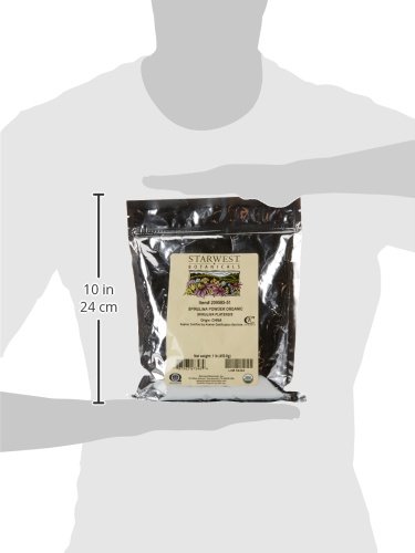 STARWEST BOTANICALS ORGANIC SPIRULINA POWDER, 1 POUND
