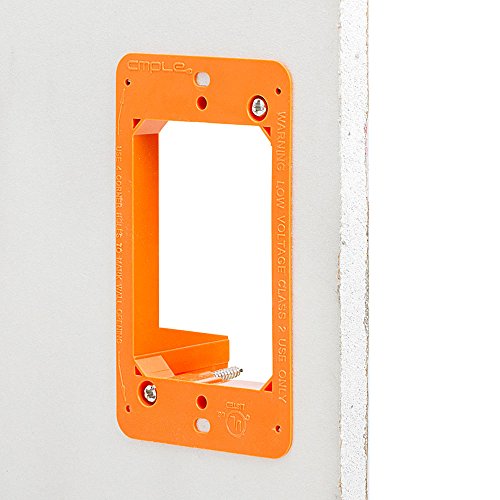Cmple Low Voltage Mounting Bracket 1 Gang Multipurpose Drywall
