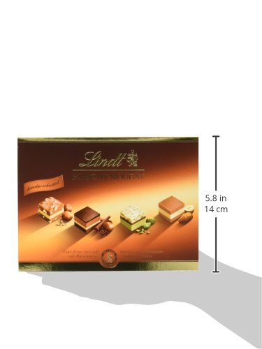 Lindt Schokolade - Schicht Pralinen | 125 g | Pralinés-Schachtel mit 12 von Hand geschichteten Mandel-, Haselnuss- und Pistazien-Nougat Spezialitäten | Pralinengeschenk | Schokoladengeschenk – Bild 7