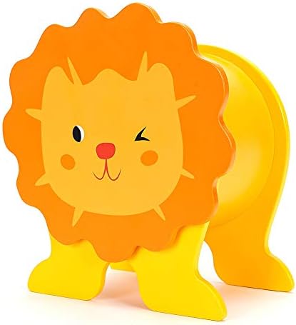 CESTFINI Animal Wooden Money Box for Kids - Lion Shape Wooden Piggy Bank for Child, Boys and Girls Favorite Wooden Toys T001-Lion