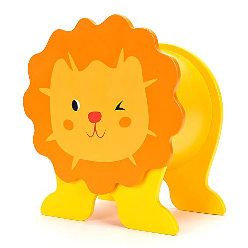 CESTFINI Animal Wooden Money Box for Kids - Lion Shape Wooden Piggy Bank for Child, Boys and Girls Favorite Wooden Toys T001-Lion
