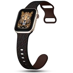 CreateGreat Sport Leopard Engraved Bands Compatible