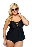 Always For Me Plus Size Status Link Tankini Top