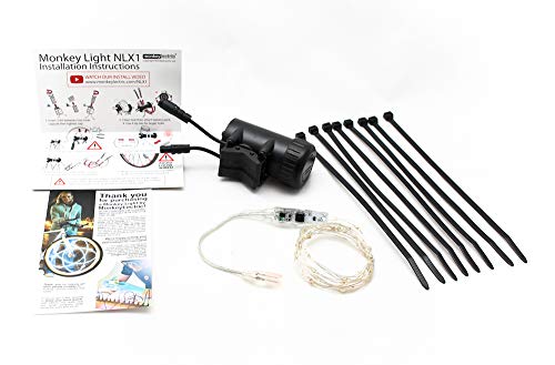 Monkey Light NLX1 LED Bike Wheel Lights, Assembled in USA. Attaches to Spokes Near The tire. 100% More: 40 LEDs Included. Fully Waterproof and Durable Cool Bicycle Safety Accessory. (Red)