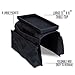 Perfect Life Ideas TV Remote Holder Couch Arm Tray Organizer, 6 Pockets, Black