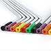 Silicone Straw Tips, STAR-FLY Food Grade Multicolored Straw Tips Cover for 1/4