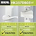Ideal Security Door Lever with Deadbolt Lock for Storm and Screen Doors, White (2-Piece Set)