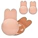 Adhesive Bra Silicone Push Up Strapless Sticky Bra with Lift Nipple Covers 2 Pack (C/D, Beige)