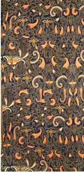 Traditional Printed Orange Sarong- Manis Sayang