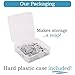 DesignReady 100-Pack High-Grade Aluminum Stamping Blanks | 1-Inch Round with Hole, 14-Gauge (0.063-Inch Thick) | Includes Snap Storage Case