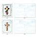 The Best Card Company - 10 Blank Religious Notecards for Men and Women (4 x 5.12 Inch) - Bible and Church Angel Greetings, Assorted Bulk Cards with Envelopes - Cross Cards M6466OCB