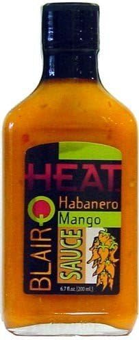 Blair's Q Heat Habanero Mango Exotic Hot Sauce (Bottle, 8.44 fl oz) by The Great American Spice Company [Foods]