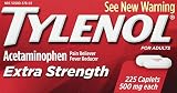 Tylenol Extra Strength Caplets with 500 mg Acetaminophen, Pain Reliever & Fever Reducer, 225 Count