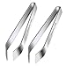 Skypia Kitchen Tweezers Stainless Steel, Tweezers for Fish Bones, Non-Slip, Precision Grip, Fish Tweezers, Fishbone Pliers, Kitchen Pliers Pincer Seafood Tools, Fish Bone Tweezers Set, 2 Pcs