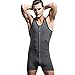 YiZYiF Men's Underwear One Piece Cotton Tank Bodysuit Leotard Top Boxer Brief