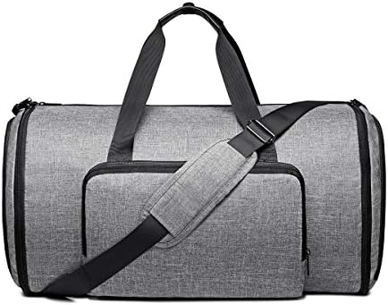 Garment Bag with Shoulder Strap, Carry on Garment Duffel Bag for Men Women,2 in 1 Hanging Suitcase Suit Travel Bags