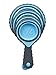 Comfify Collapsible Measuring Cup Set - 4 Measuring Cups Set 1/4, (60 Mil) 1/3, (80 Mil) 1/2 (125 Mil) and 1 Cup (250 Mil) - Blue and Grey Color