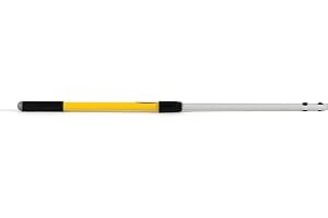 Rubbermaid Commercial Products HYGEN Quick-Connect Straight Extension/Extendable Handle/Stick, 20 - 40 inch, Yellow, Lightweight for Janitorial/Professional Microfiber Cleaning/Dusting