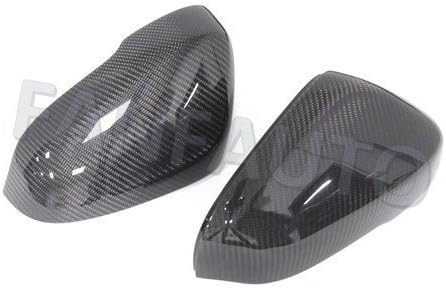 FANFAUTO Replacement Real Carbon Fiber Rear View Side Mirror Cover For VOLVO S60 V40 V60 2013-2017