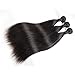 Bestsojoy 8A Brazilian Virgin Hair Straight 3 Bundles Brazilian Human Hair Extensions 100% Unprocessed Human Hair Weave Natural Color