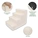 Best Pet Supplies Dog Stairs & Steps - CertiPur-US Made in USA Foam Steps for Small Dogs & Cats, Non-Slip Indoor Balanced Pet Step Support, Dog Ramp, No Assembly, Lambswool, 4-Step (18-inch Height)